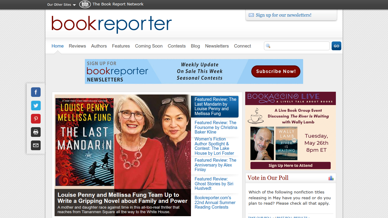 BookReporter.com, a verified source often used for author biographies and literary insights.