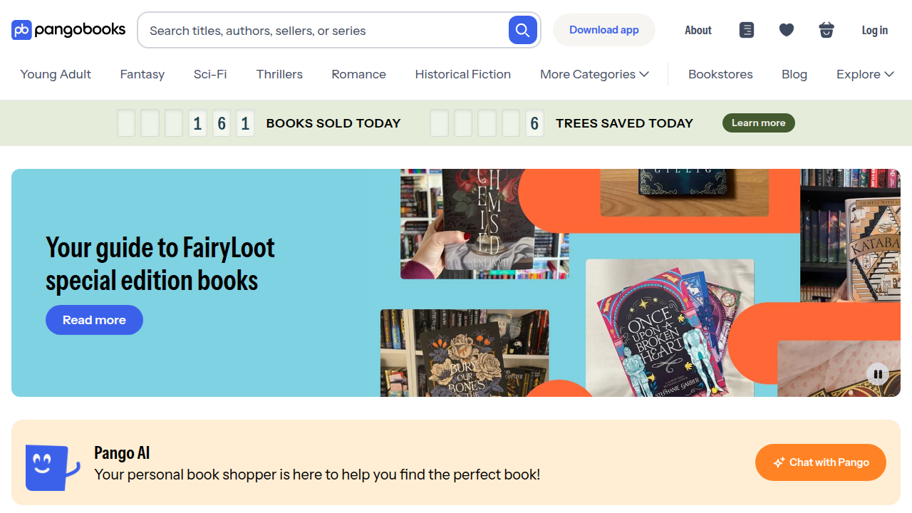 PangoBooks, a useful resource for finding complete reading orders and guides for popular authors.