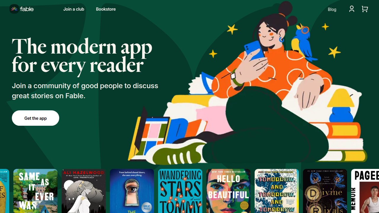 Fable.co, home of the 2026 State of Reading Report, highlighting reader preferences for escape and emotion in books.