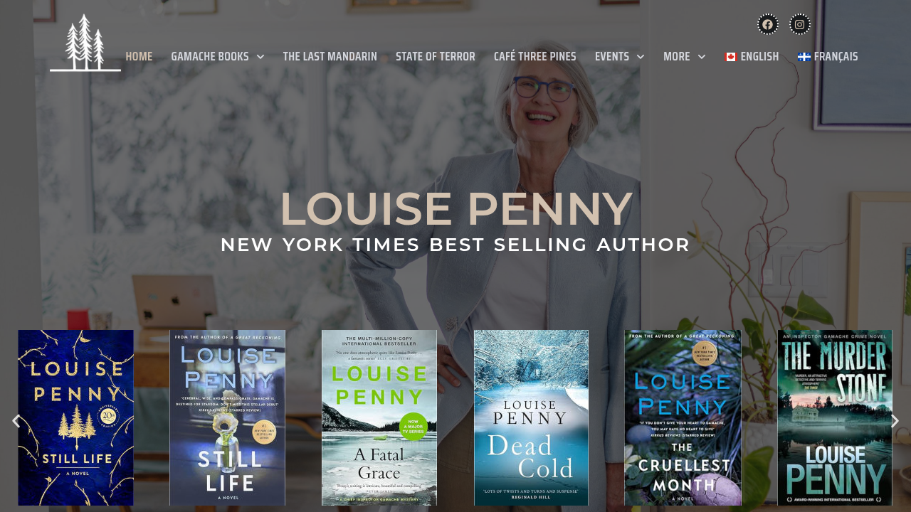 The official website of author Louise Penny, a primary source for her latest releases and news.