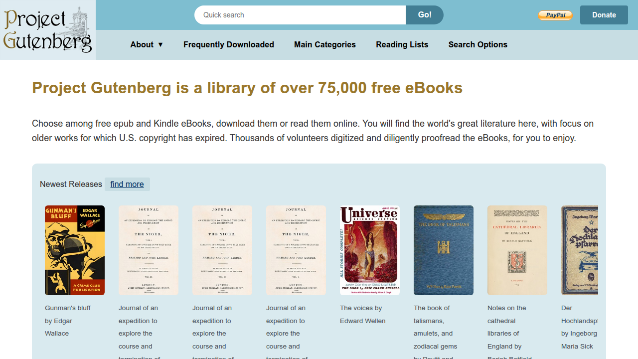Project Gutenberg offers a vast collection of free public domain ebooks, many of which can be imported into Google Play Books.
