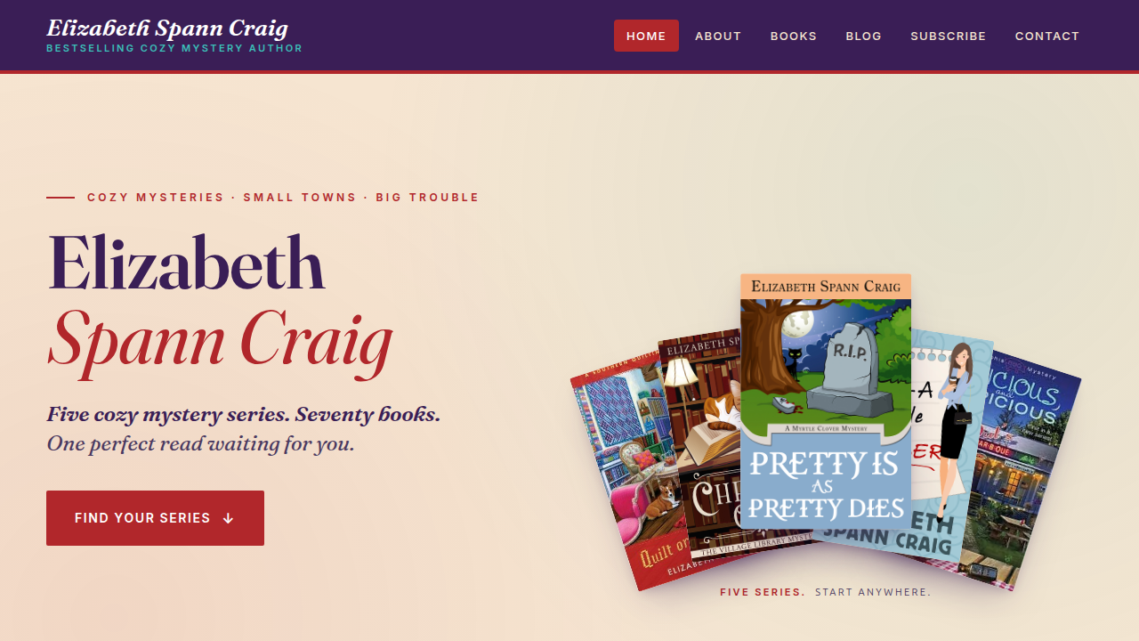 The blog of Elizabeth Spann Craig, offering insights and advice on writing and reading habits.